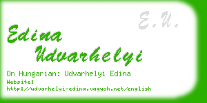 edina udvarhelyi business card